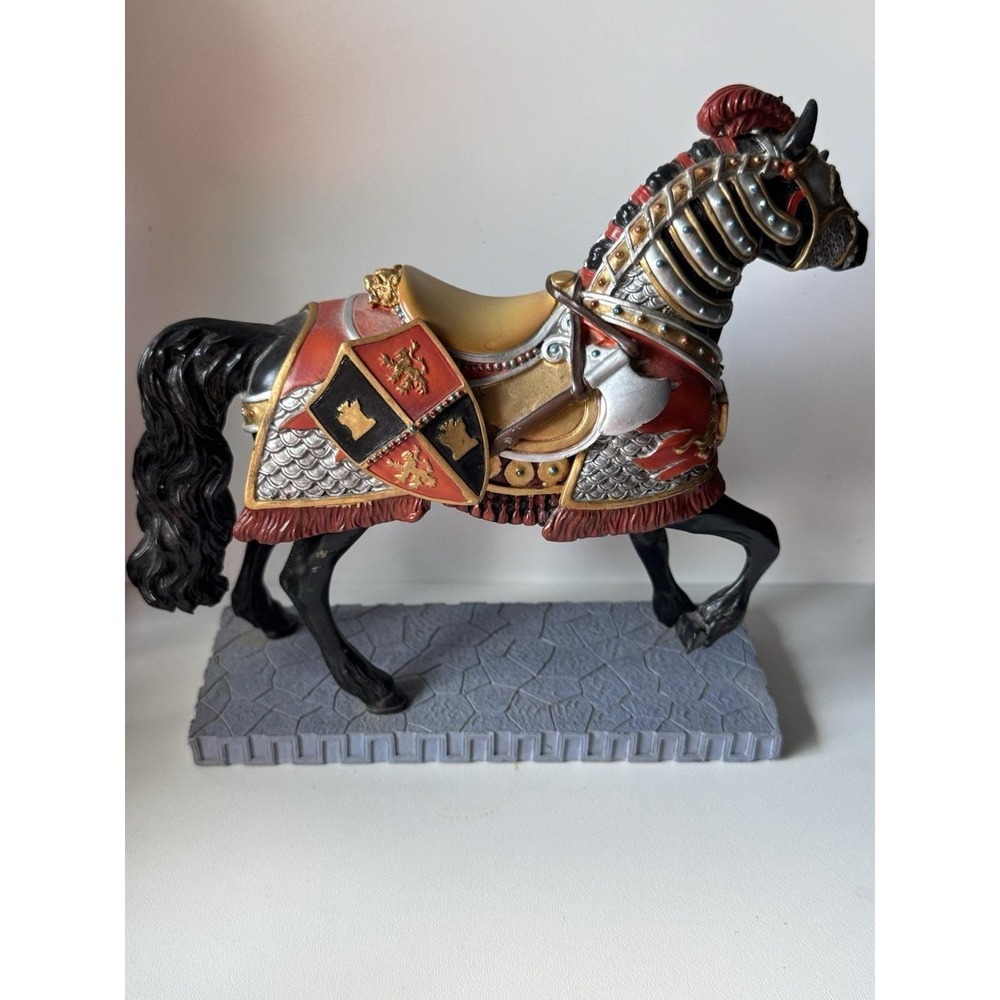 Trail Of Painted Ponies Super Charger Knight's Horse Sword Shield Lion Crest